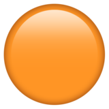 Смайл оранжевого круга