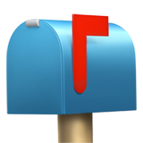 Заткрытый почтовый ящик с поднятым флажком (Закрытый почтовый ящик)