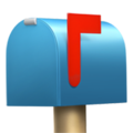 Закрытый почтовый ящик с поднятым флажком Эмоджи