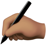 Пишущая рука (оливковый тон)
