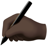 Пишущая закрашенная рука