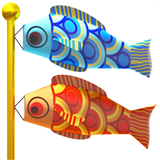 Игрушка с рыбками на палочке (Карп (ветра носки))