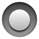 Кнопка (Белый маленький круг в большом чёрном)