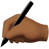 Пишущая рука (темно-коричневый тон)