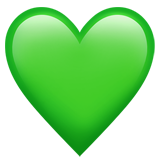 Зелёное сердечко