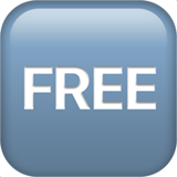 Значок «бесплатно» (Квадрат FREE)