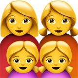 Семья из двух женщин с двумя девочками