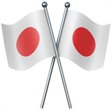Два японских флага (Скрещенные флаги)