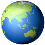 Азия и Австралия на земном шаре (Глобус (Азия-Австралия))