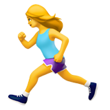 Женщина бежит